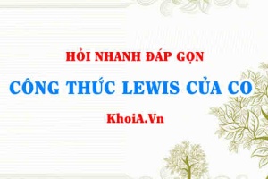Công thức Lewis của CO - Hỏi đáp Hóa 10